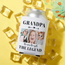 Grandpa The Man The Myth The Legend Photo Collage Dosenkühler