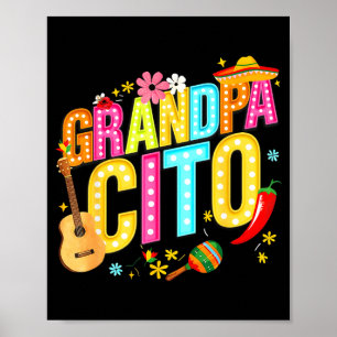 Grandpacito-Familie Cinco de Mayo passende mexikan Poster