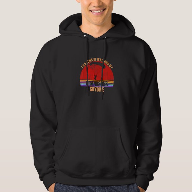 Grandparent Rather Be Watching Skydive Grandsons P Hoodie (Vorderseite)
