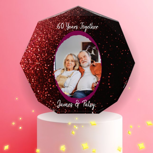Grandparents 60th Diamond Anniversary Keepsake Fotoblock (Von Creator hochgeladen)