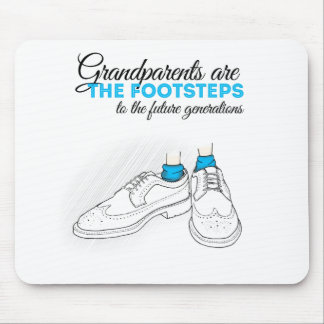 Grandparents pflügt the footsteps to the future zu mousepad