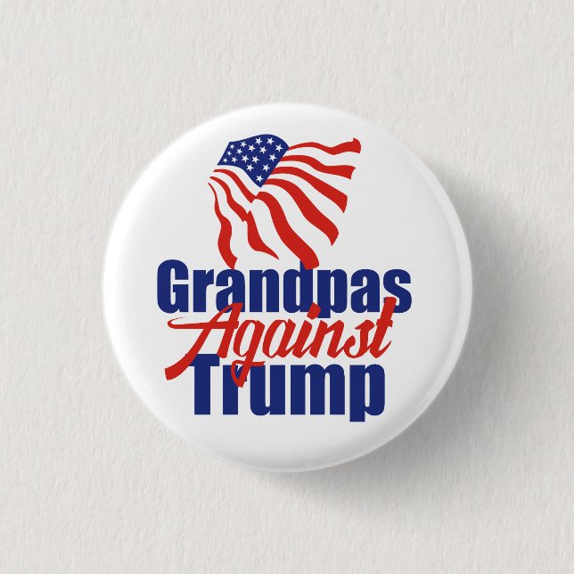 Grandpas Against Trump 2024 Election Political Button (Vorderseite)