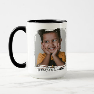 Grandpas Favorite Funny Photo Custom Mug Tasse