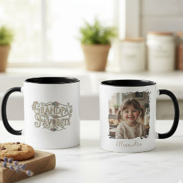 Grandpa's Favorite Personalized Photo Tasse