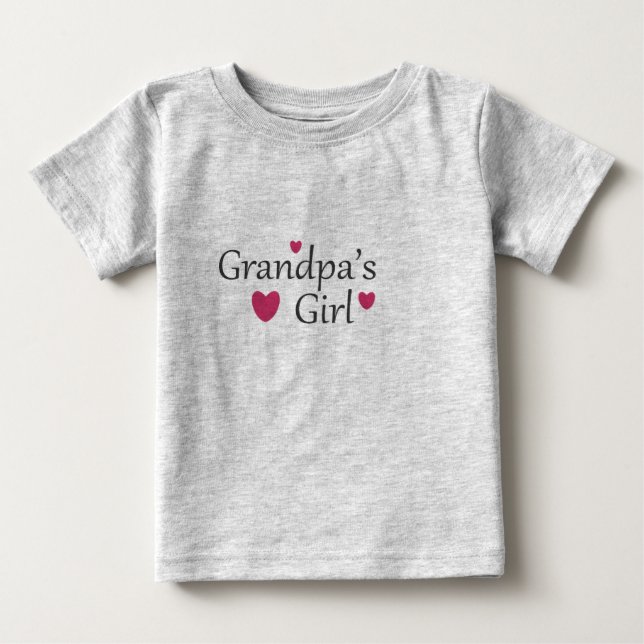 Grandpas Girl Baby T Shirt (Vorderseite)