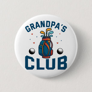 Grandpas Golf Club-Geschenk Funny Button