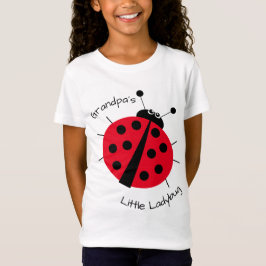 Grandpas Kleine Ladybug Girly Kids Cartoon T-Shirt