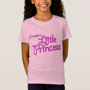 Grandpas kleine Prinzessin-Grafikmädchen rosa Obe T-Shirt