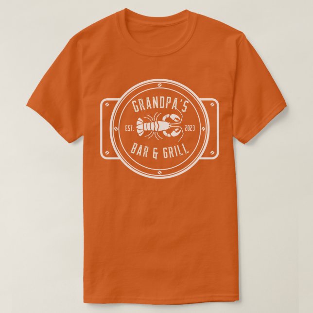 Grandpas Lobster Pot White Design TShirt (Design vorne)