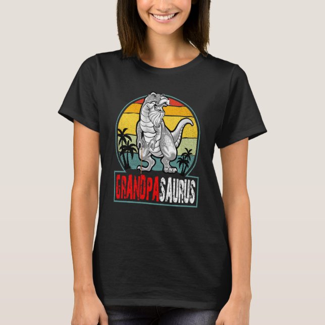Grandpasaurus Rex Dinosaur Rex Großvater Saurus T-Shirt (Vorderseite)