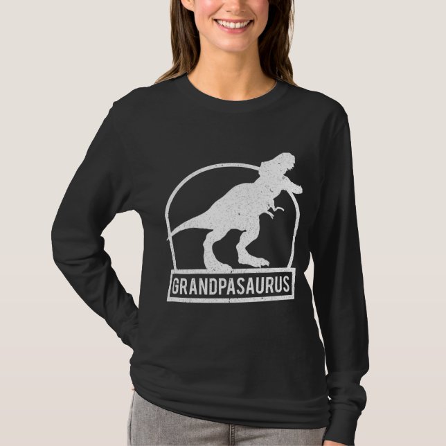 Grandpasaurus T Rex Dinosaur Funny Grandpa Christm T-Shirt (Vorderseite)
