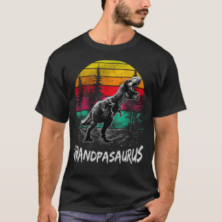 Grandpasaurus T Rex Dinosaur Grandpa Saurus Famili T-Shirt