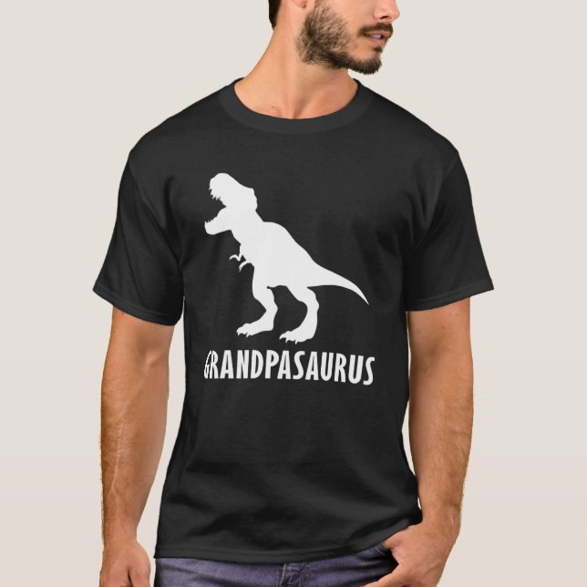 Grandpasaurus T Rex Dinosaur Großpa Saurus Familie T-Shirt (Vorderseite)