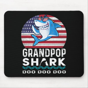 Grandpop Shark Fathers Day Geschenk von Ehefrau So Mousepad