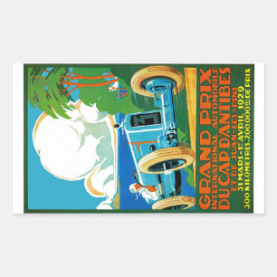 Grandprix Du Cap d'Antibes Rechteckiger Aufkleber