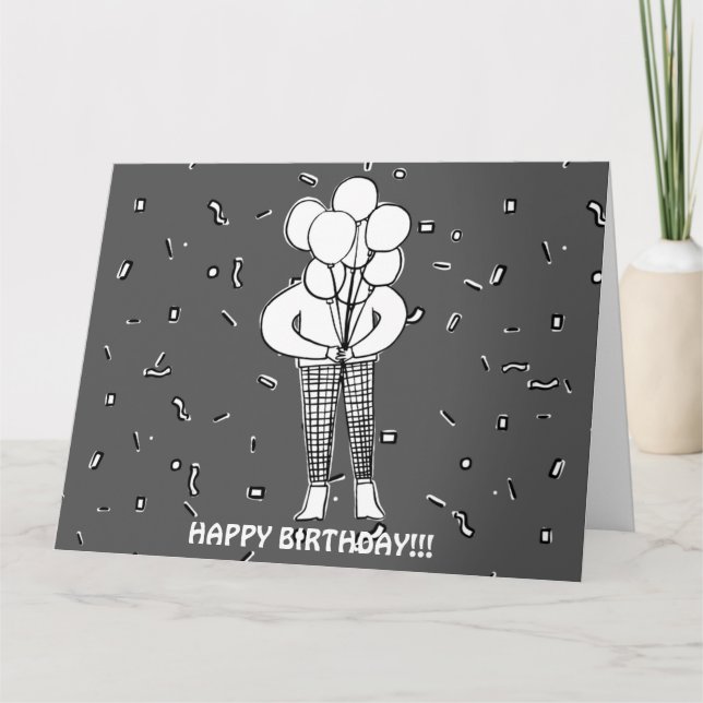 GRANDS BALLONS ET CARTE CONFETTI (Devant)