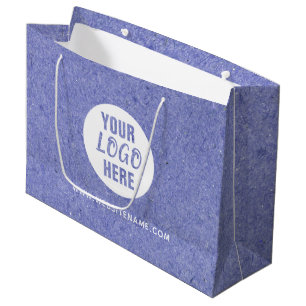 Grands sacs Kraft personnalisés pour shopping avec
