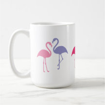 Grands Statues de Flamant Rose Mug 15 oz.