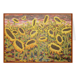 "Grands tournesols," par Nina Beall