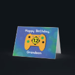 Grandson 12-jähriger Gamer-Controller Karte<br><div class="desc">Herzlich willkommen zu Ihrem Enkel zum 12. Geburtstag. Sobald er diese Karte sieht,  wird er sicher nur durch einen Blick auf die Vorderseite lachen und mehr lachen,  wenn er die innere Nachricht liest. Also hol ihm jetzt diese Karte!</div>