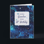 Grandson 16. Geburtstagsstars in Galaxy Sky Karte<br><div class="desc">Feiern Sie das sechzehnte Ihrer Enkelin mit einer Karte,  die den Zauber des Kosmos einfängt. Die Sterne auf dieser Karte leuchten hell und reflektieren das einzigartige Licht,  das Ihr Enkel in die Welt einbringt. Es ist eine wunderschöne Erinnerung seines besonderen Platzes im Universum und seines unglaublichen Potenzials.</div>