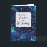 Grandson 16. Geburtstagsstars in Galaxy Sky Karte<br><div class="desc">Feiern Sie das sechzehnte Ihrer Enkelin mit einer Karte,  die den Zauber des Kosmos einfängt. Die Sterne auf dieser Karte leuchten hell und reflektieren das einzigartige Licht,  das Ihr Enkel in die Welt einbringt. Es ist eine wunderschöne Erinnerung seines besonderen Platzes im Universum und seines unglaublichen Potenzials.</div>