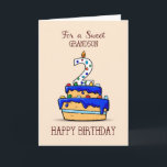 Grandson 2. Geburtstag, 2. Geburtstag, auf Sweet B Karte<br><div class="desc">Enkel sind besondere Jungen. Wenn dein Enkel seinen zweiten Geburtstag feiert,  kannst du ihm diese niedliche Karte schicken und seinen besonderen Tag süßer machen als je zuvor.</div>