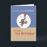 Grandson 3rd Teddy Bear Balloon Geburtstag Karte<br><div class="desc">Ihr Leben war in den letzten drei Jahren glücklicher dank Ihres Enkelsohns. Wünschen Sie ihm das Beste auf seinem 3. Geburtstag mit diesem süßen Teddybär,  der einen Ballon hält und will,  mit dem kleinen Jungen zu feiern.</div>