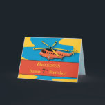Grandson, 7. Geburtstag mit Hubschrauber Karte<br><div class="desc">Hubschrauber sind ein beliebtes Thema unter Jungen in diesem Alter. Der Helikopter in leuchtenden Farben,  der sicher die Aufmerksamkeit Ihres Enkelsohns auf seinen 3. Geburtstag bekommt!</div>