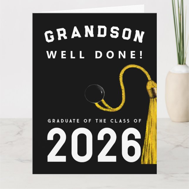 Grandson Abschluss 2025 Card Karte (Vorderseite)