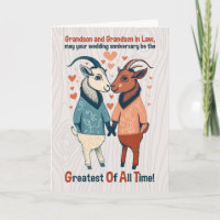 Grandson and Husband Goats Gay Wedding Jubiläum