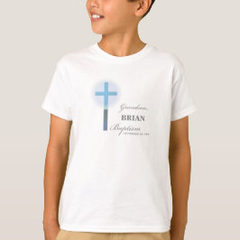 Grandson Baptisk Blue Lace Personalisiert T-Shirt