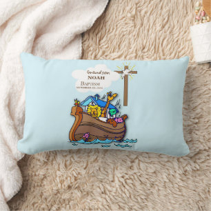 Grandson Baptism Noahs Ark Personalisiert Lendenkissen