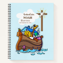 Grandson Baptism Noahs Ark Personalisiert