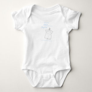 Grandson Baptisse Anzug auf Baby Blue Personalisie Baby Strampler