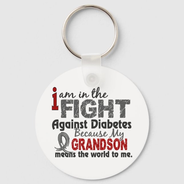 Grandson bedeutet für mich Diabetes Schlüsselanhänger (Vorderseite)