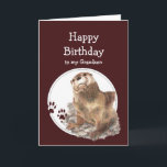 Grandson Birthda Otter Funny Animal Custom Text Karte<br><div class="desc">Alles Gute zum Geburtstag Grandson zu dem,  was ich Liebe wie kein "otter" Humorvolle und lustige Geburtstagskarte für den Grandson,  den Sie Liebe,  die Tiere und/oder Otter Liebe. Niedliche Wasserfarbe Tier,  wild lebende Tiere,  Natur</div>