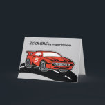 Grandson Birthday Age 5 Red Sports Car Karte<br><div class="desc">Die Nummer fünf ist auf der Seite der niedlichen roten Sportkarte,  die sich auf dem Cover befindet. Diese Zahl bedeutet das Alter eines Enkels,  der seinen Geburtstag feiern wird. Wenn dein Enkel einer ist,  dann ist diese Karte für ihn.</div>