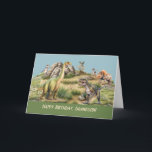Grandson Birthday Baby Dinosaur Life like World Karte<br><div class="desc">Herzliche Glückwünsche zum Geburtstag an Ihren geliebten Enkel mit dieser köstlichen Dino-Milbe-Karte! Die zauberhafte Szene der Baby-Dinosaurier verspricht einen Tag voller Spaß und Abenteuer. Die innere Botschaft drückt tief empfundene Gefühle aus und wünscht Ihrem Enkel ein so phantastisches Fest wie er ist, voller Liebe und aufregender Spaß. Diese vielseitige Karte...</div>