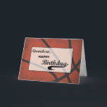 Grandson Birthday Basketball Groß erschüttert Karte<br><div class="desc">Mit dieser großen Basketballkarte senden Sie Ihrem Enkel Geburtstagswünsche. Das Beunruhigen auf dem Ball und den Briefen sorgen für ein angenehmes Gefühl für ihn.</div>