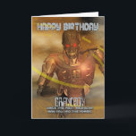 Grandson Birthday Card mit Cyborg - Moderner Robot Karte<br><div class="desc">Grandson Birthday Card mit Cyborg - Moderner Roboter</div>