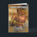 Grandson Birthday Card mit Cyborg - Moderner Robot Karte<br><div class="desc">Grandson Birthday Card mit Cyborg - Moderner Roboter</div>