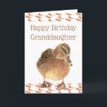 Grandson Birthday Fun Ducky Quack Quack Karte<br><div class="desc">Funny Birthday with Cute Duck Card for your grandson with the inside about the ,  One little ducky with the feather on it's back,  he leads the others with a quack,  quack,  quack the nursery rhyme Six Little Ducks and a Happy Birthday</div>