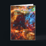 Grandson Birthday, Nebula Geburtstag wünscht Karte<br><div class="desc">Galaxien, Sterne und Nebulae-Serie: Hunderte brillanter blauer Sterne, die von warmen, glühenden Wolken heimgesucht werden, erscheinen in dieser detailliertesten Ansicht des größten stellaren Kinderzimmers in unserer galaktischen Nachbarschaft. Die riesige, junge stellare Gruppierung R136 ist nur ein paar Millionen Jahre alt und lebt im 30 Doradus (oder Tarantula) Nebula, einer turbulenten...</div>