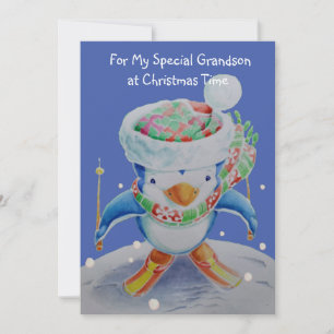 Grandson Christmas Grußkarte Feiertagskarte