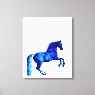 Grandson der Godolphin Arabian Blu Canvas Print Leinwanddruck