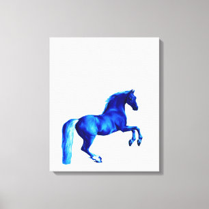 Grandson der Godolphin Arabian Blu Canvas Print Leinwanddruck