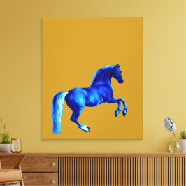 Grandson der Godolphin Arabian Blu Canvas Print Leinwanddruck