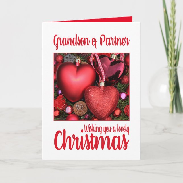 Grandson et partenaire Carte de Noël (Devant)