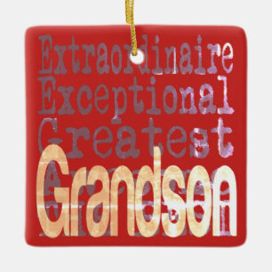 Grandson Extraordinaire Keramikornament